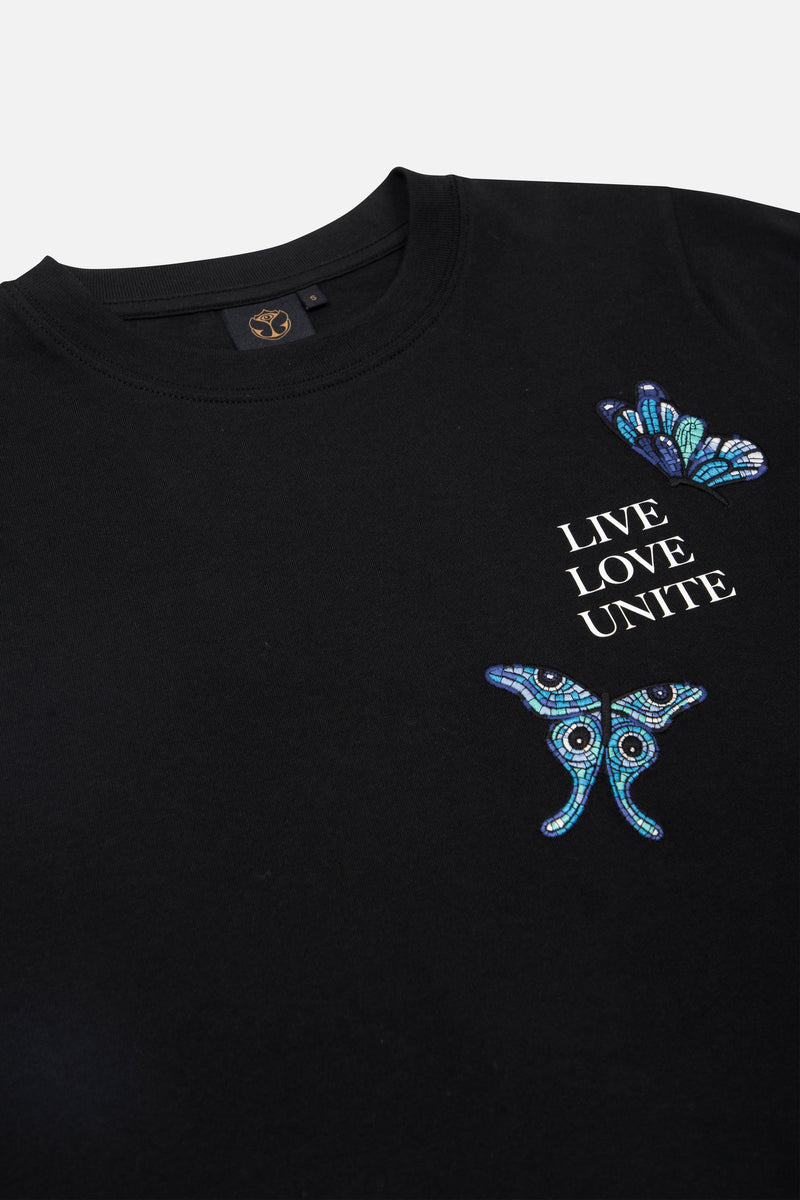 STAIRWAY BUTTERFLY TSHIRT WOMEN BLACK