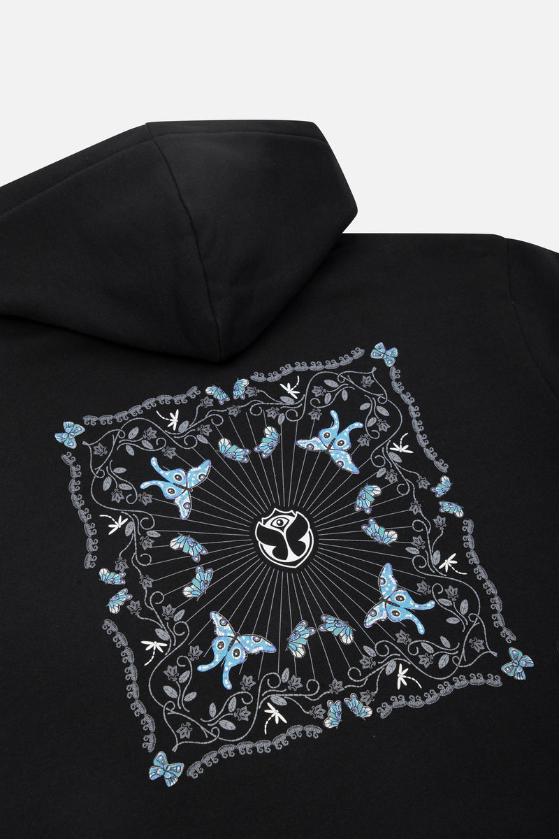 STAIRWAY SQUARE HOODIE MEN BLACK