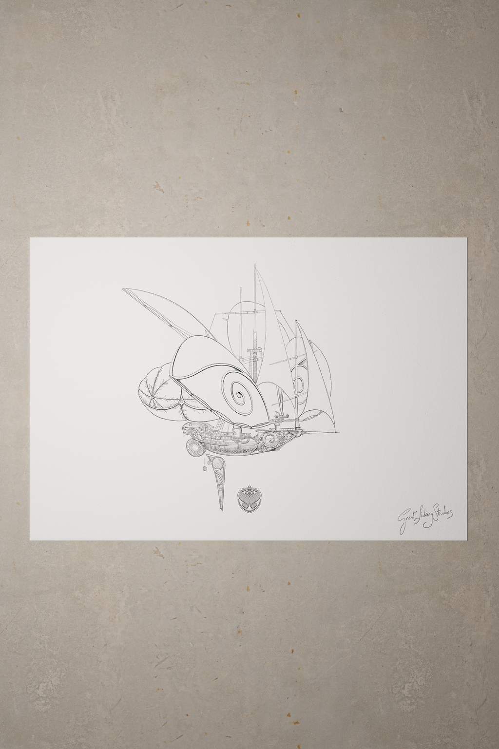 CONCEPT ART ADSCENDO FLYING VESSEL CONCEPT