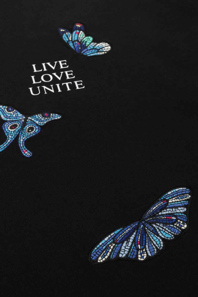 STAIRWAY BUTTERFLY TSHIRT MEN BLACK