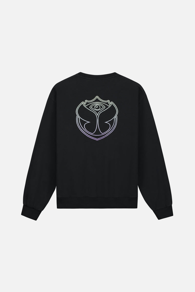 FUSION PASTEL BACK SWEATSHIRT MEN BLACK