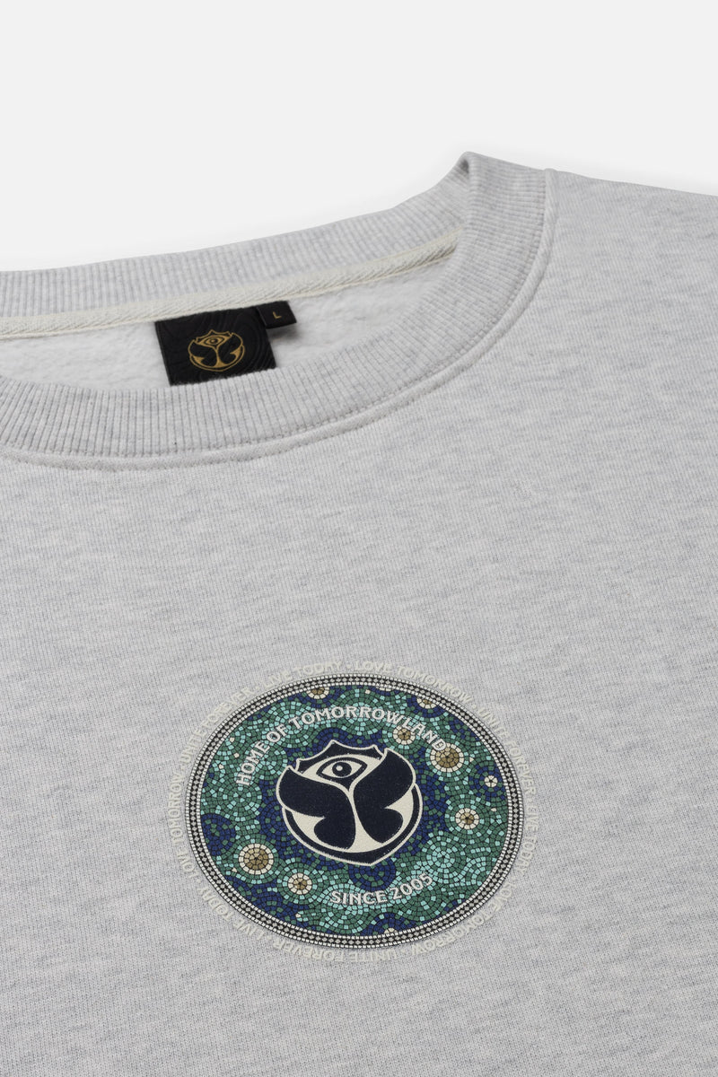 STAIRWAY FRONT SWEATSHIRT MEN LIGHT GREY