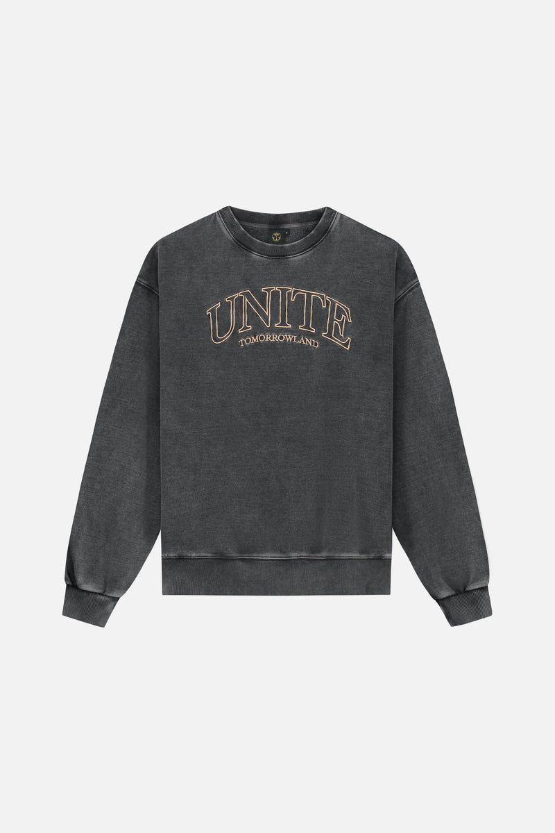 TML COLLEGE FRONT SWEATSHIRT MEN BLACK