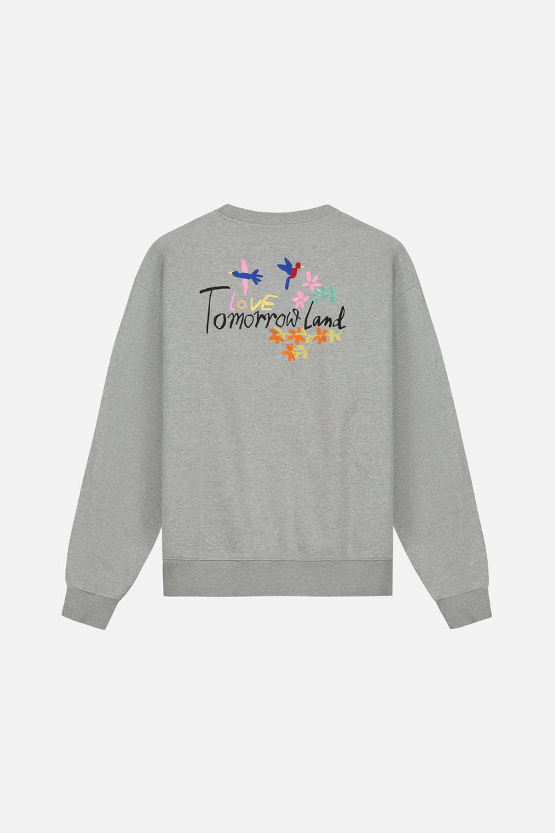 FOUNDATION BACK SWEATSHIRT MEN GREY