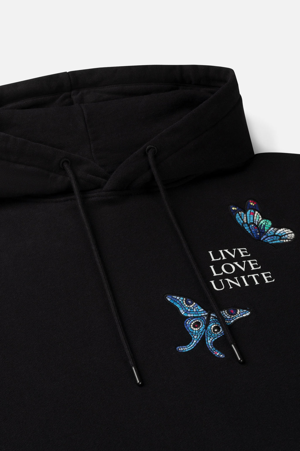 STAIRWAY BUTTERFLY HOODIE MEN BLACK