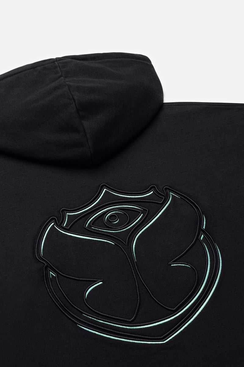 SHADOW FUSION BACK HOODIE MEN BLACK