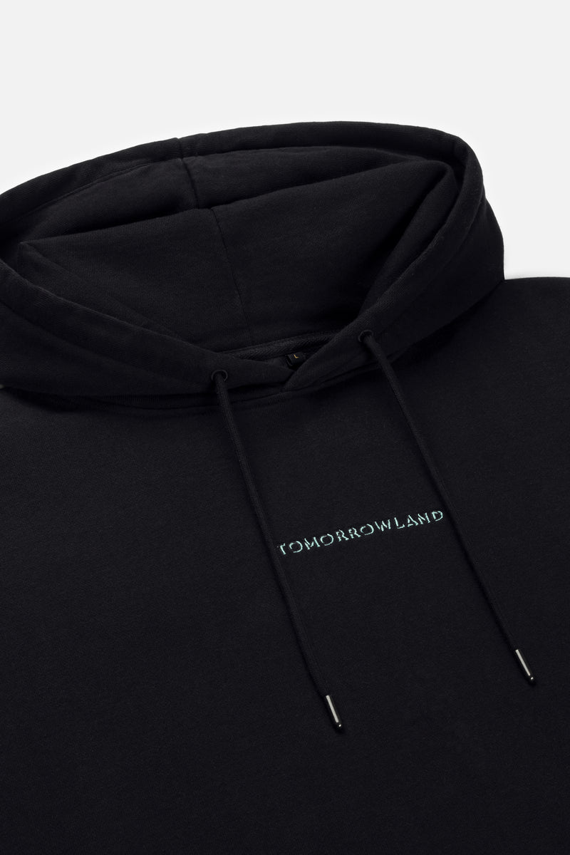 SHADOW FUSION BACK HOODIE MEN BLACK