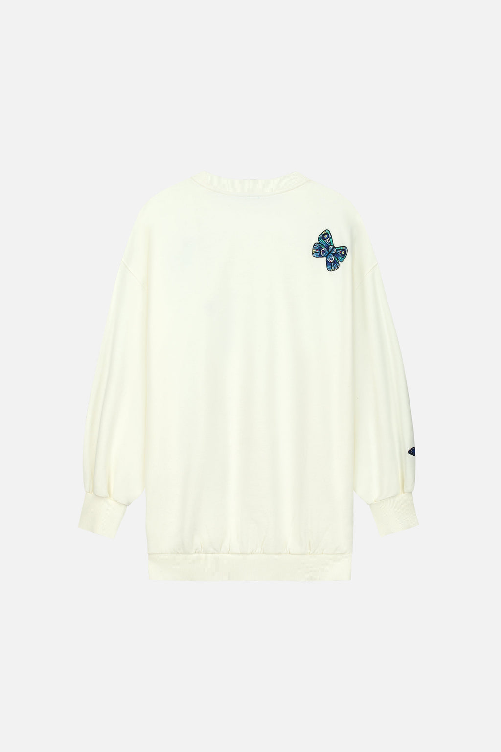 STAIRWAY BUTTERFLY SWEATSHIRT WOMEN OFF WHITE
