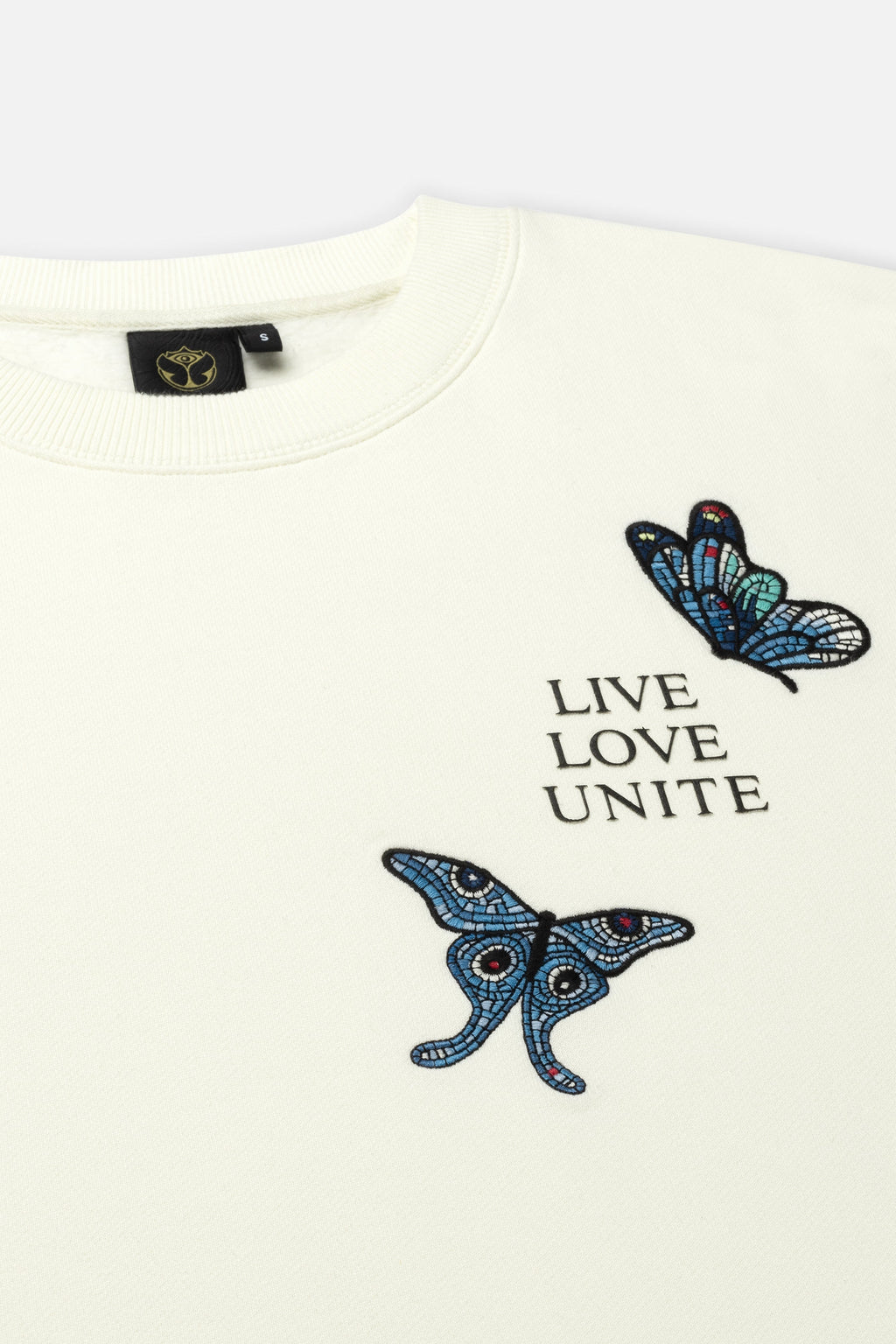 STAIRWAY BUTTERFLY SWEATSHIRT WOMEN OFF WHITE