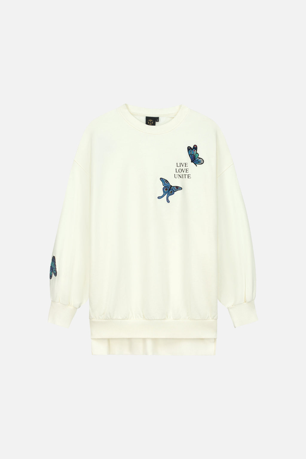 STAIRWAY BUTTERFLY SWEATSHIRT WOMEN OFF WHITE