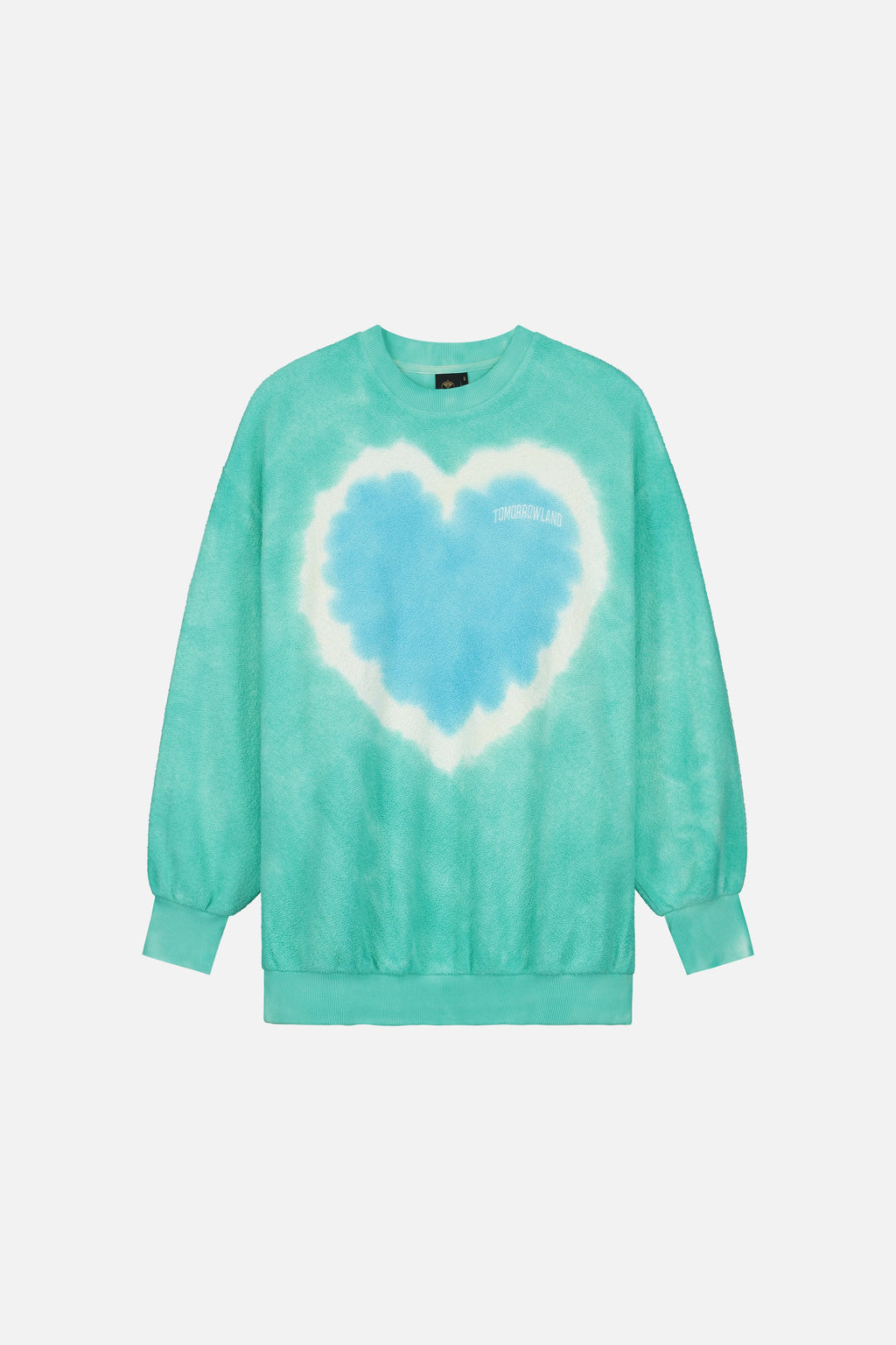 TIE DYE TOMORROWLAND SWEATSHIRT WOMEN AQUA