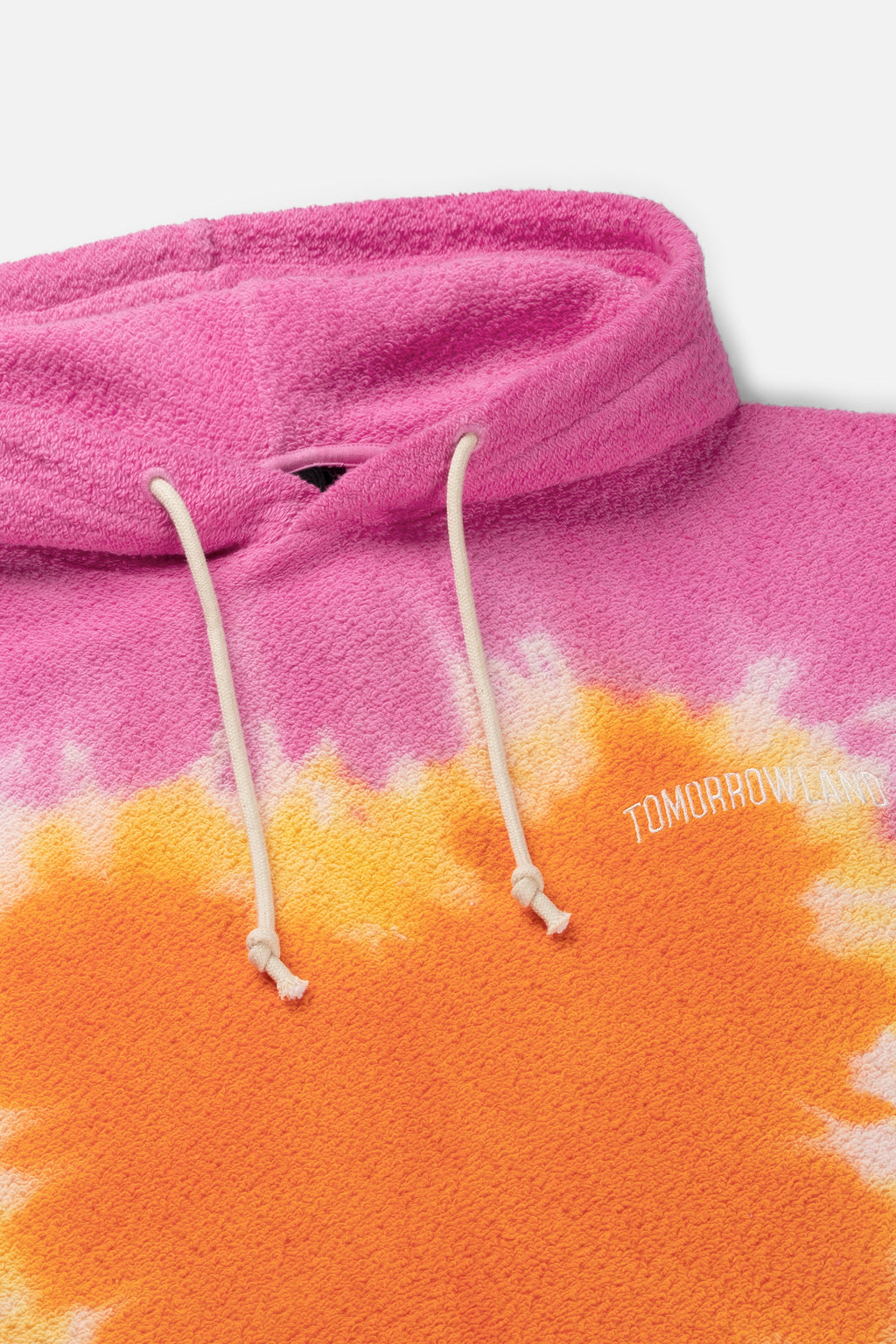 TIE DYE TOMORROWLAND HOODIE WOMEN PINK