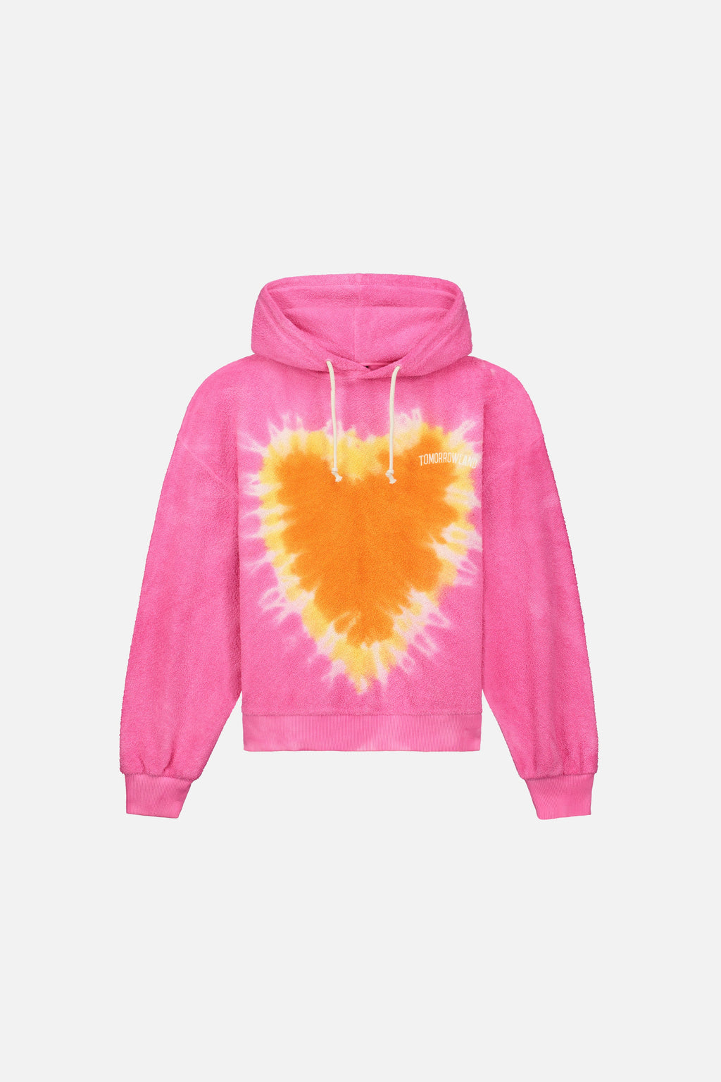 TIE DYE TOMORROWLAND HOODIE WOMEN PINK