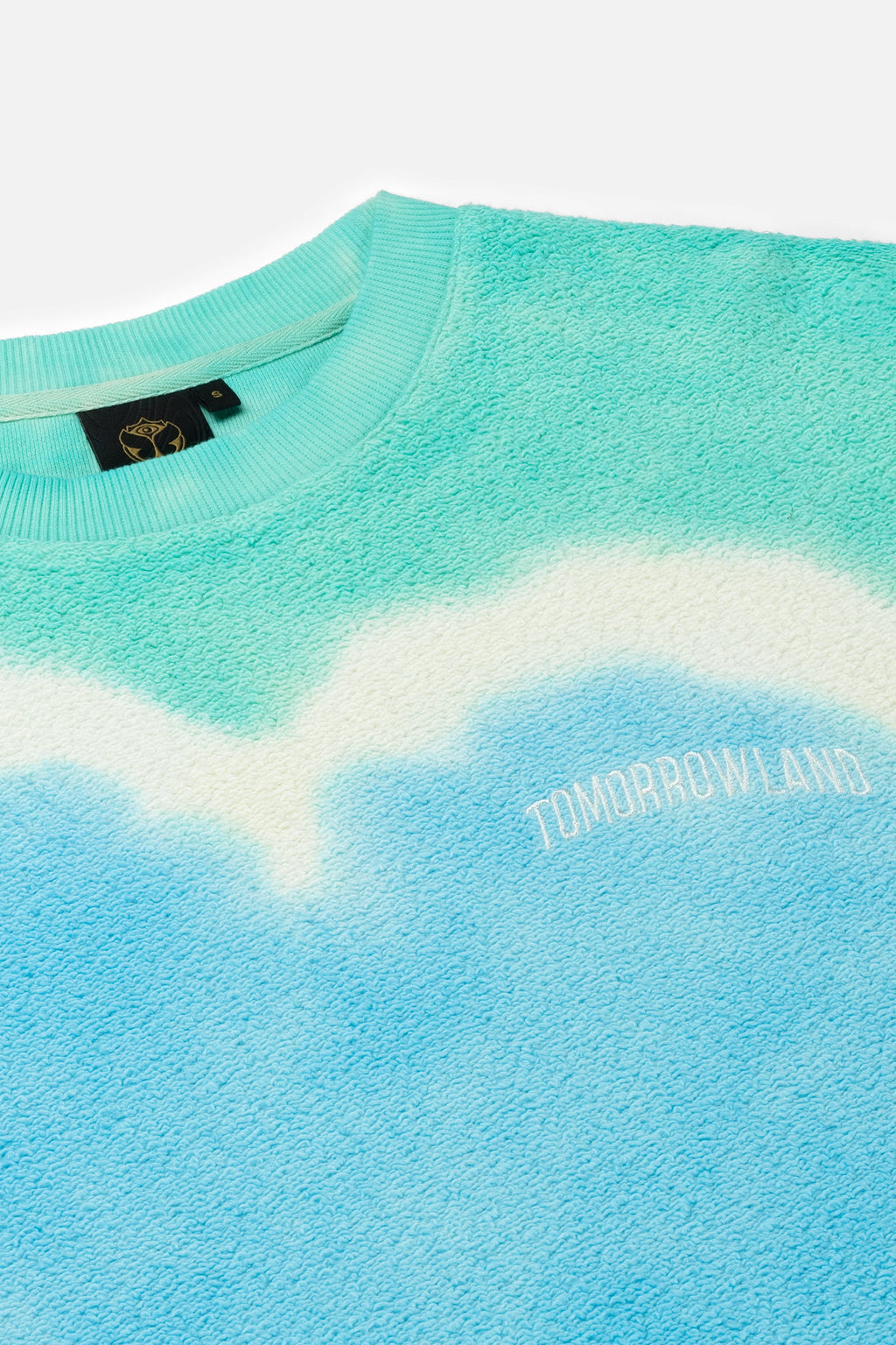 TIE DYE TOMORROWLAND SWEATSHIRT WOMEN AQUA