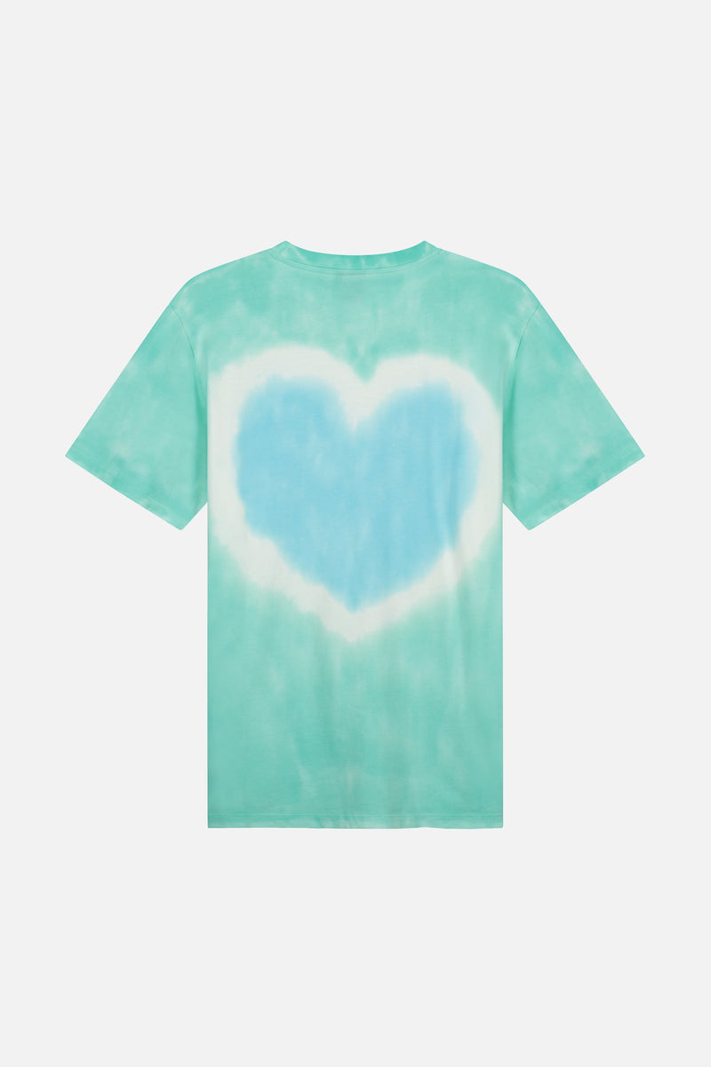 TIE DYE TOMORROWLAND TSHIRT AQUA