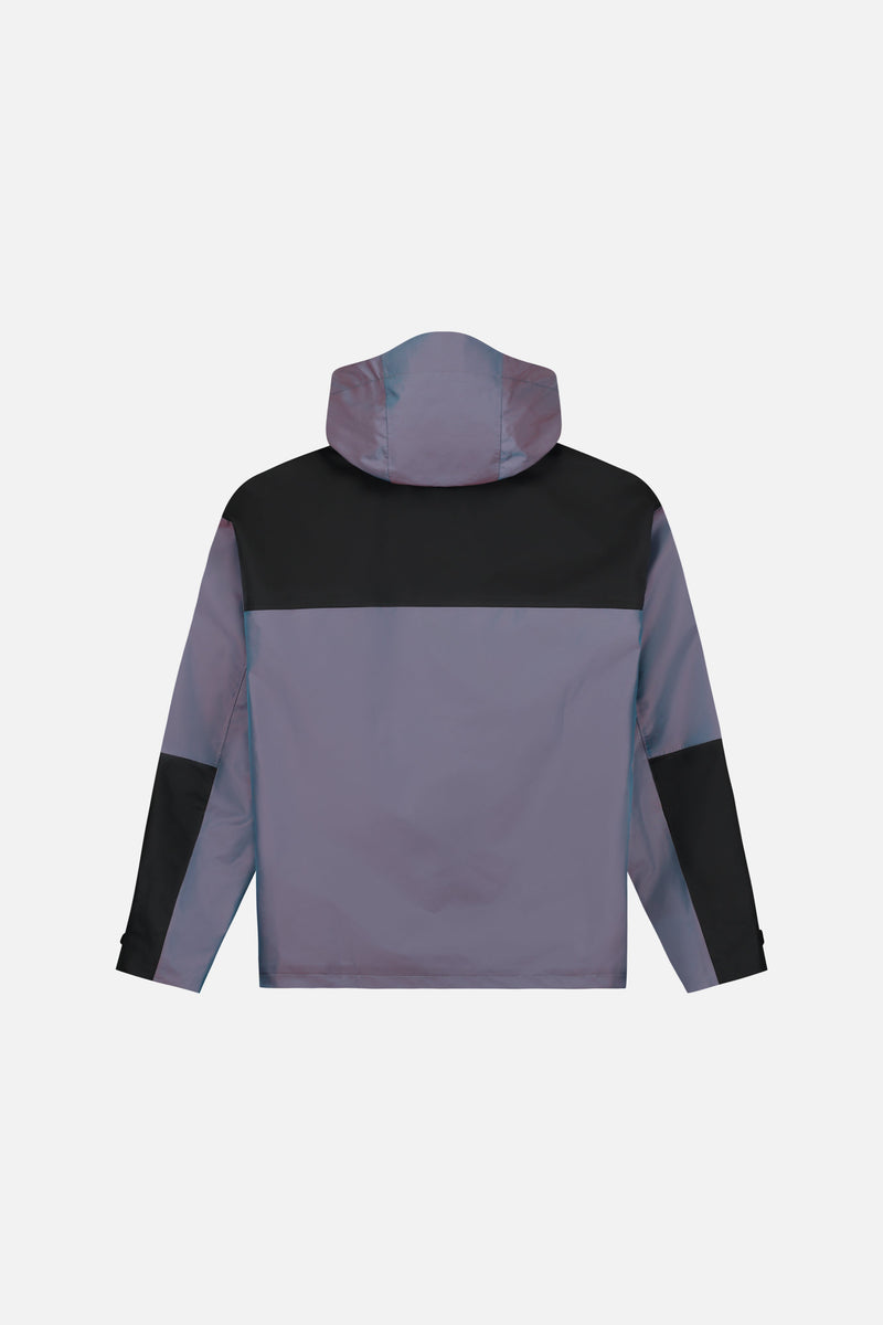 IRIDESCENT RAIN JACKET BLACK
