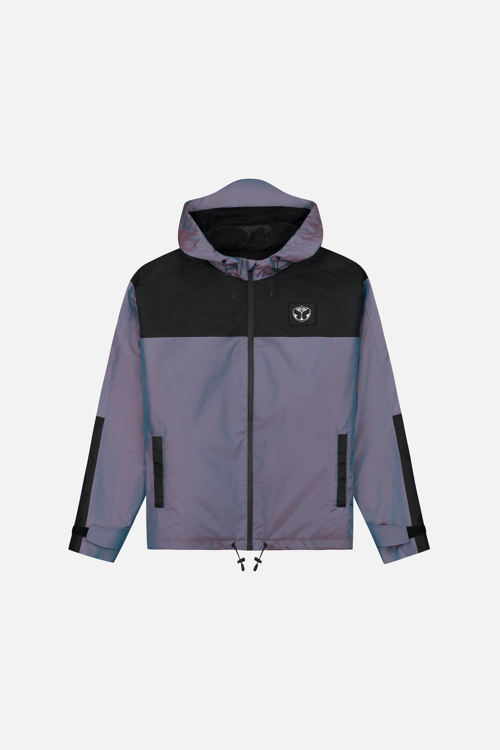 IRIDESCENT RAIN JACKET BLACK