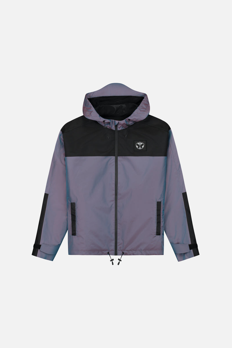 IRIDESCENT RAIN JACKET BLACK