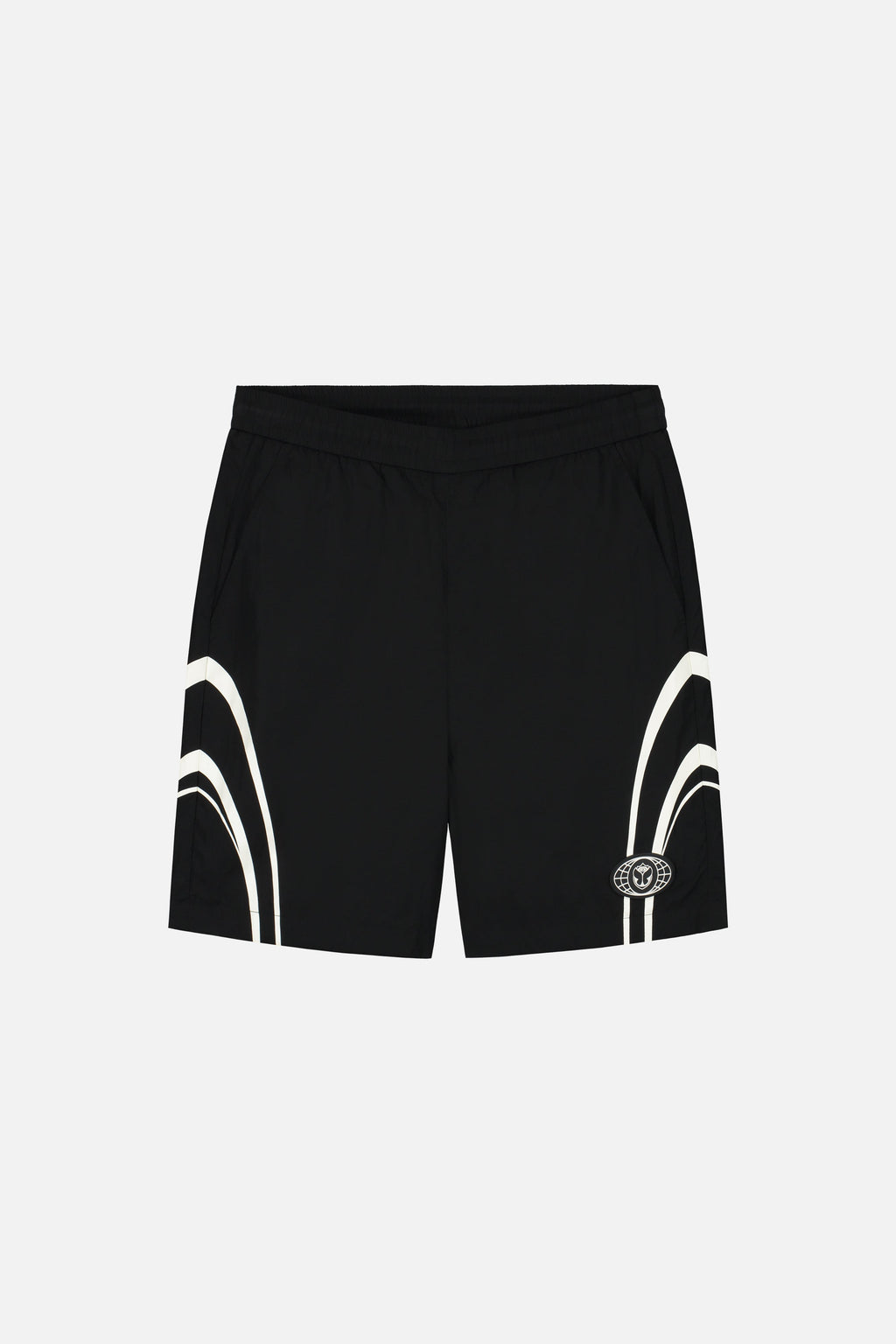 SWIRL SHORTS MEN BLACK