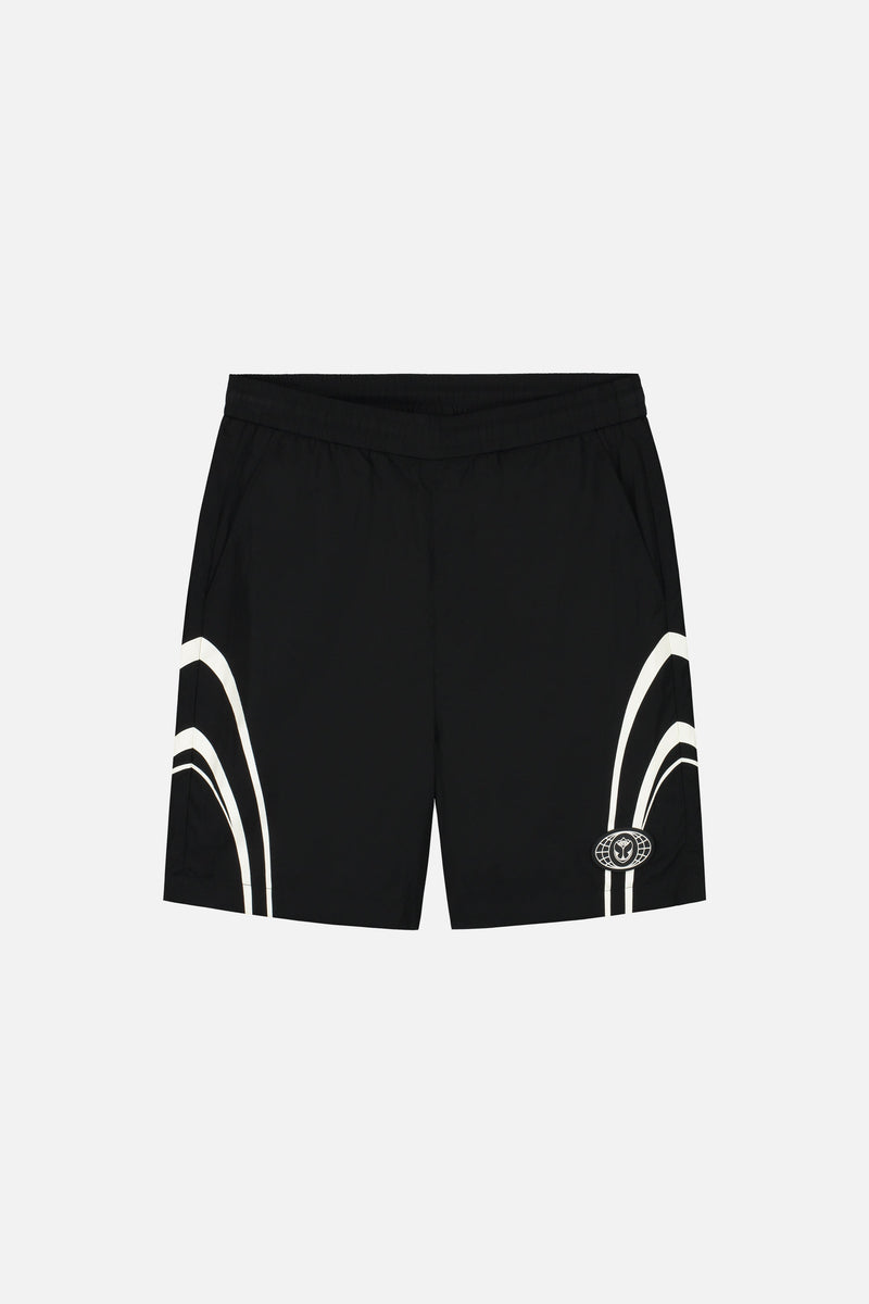 SWIRL SHORTS MEN BLACK