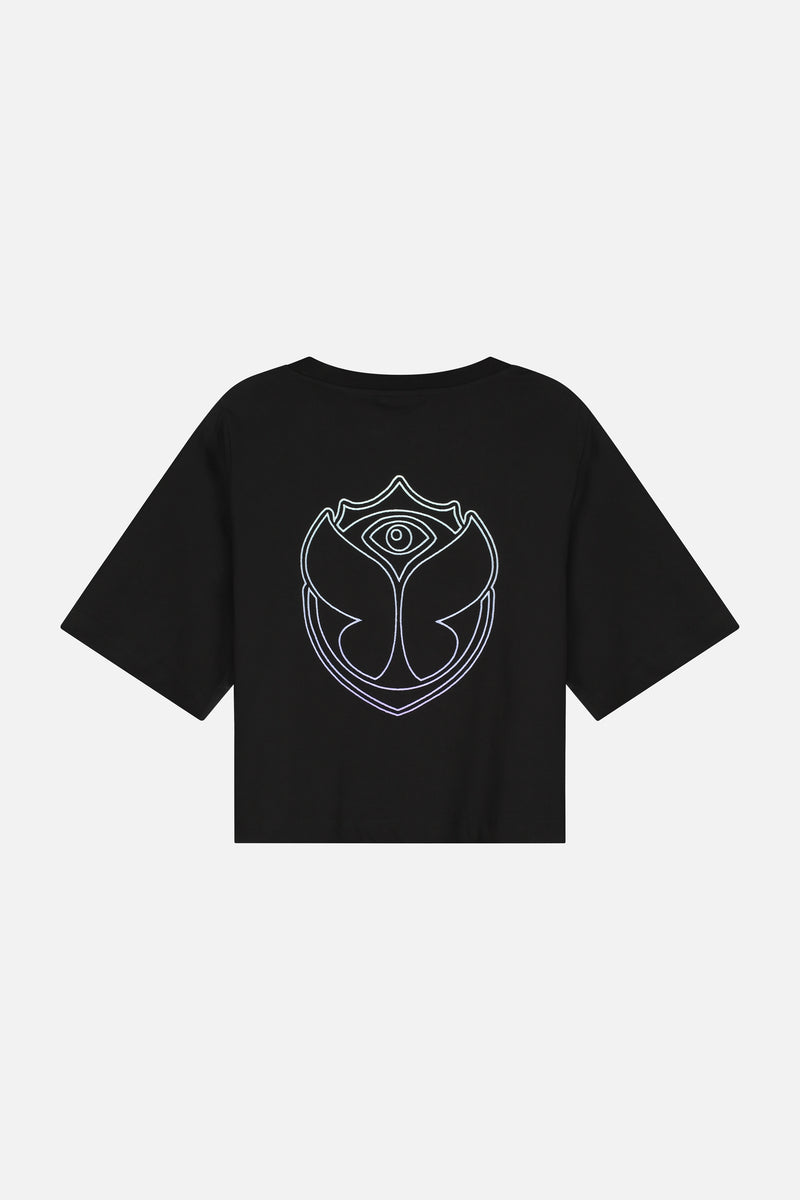 FUSION PASTEL GRADIENT TSHIRT WOMEN BLACK