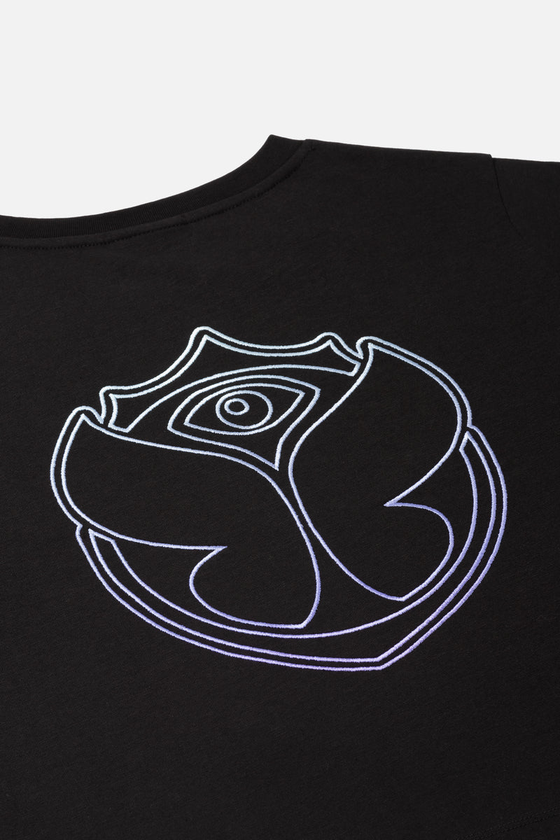 FUSION PASTEL GRADIENT TSHIRT WOMEN BLACK