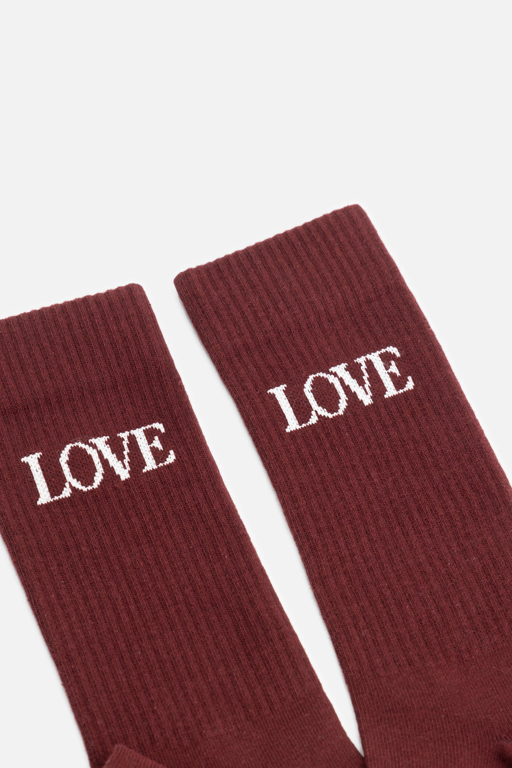 TOMORROWLAND LOVE SOCKS BURGUNDY