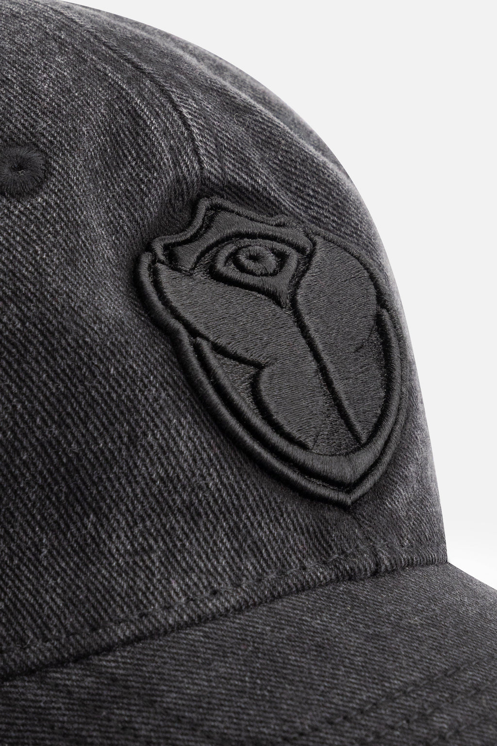 CURVED ICON DENIM CAP WASHED BLACK