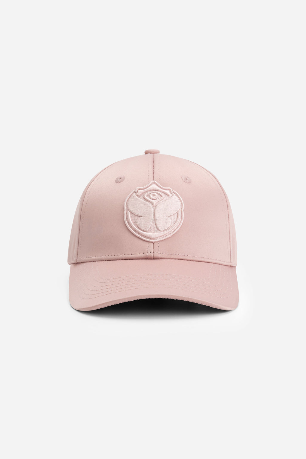 CURVED ICON SATIN CAP PINK
