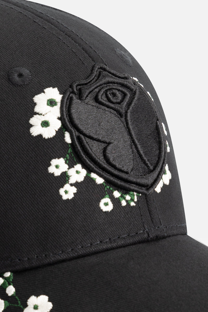 FLORA ICON CURVED CAP BLACK