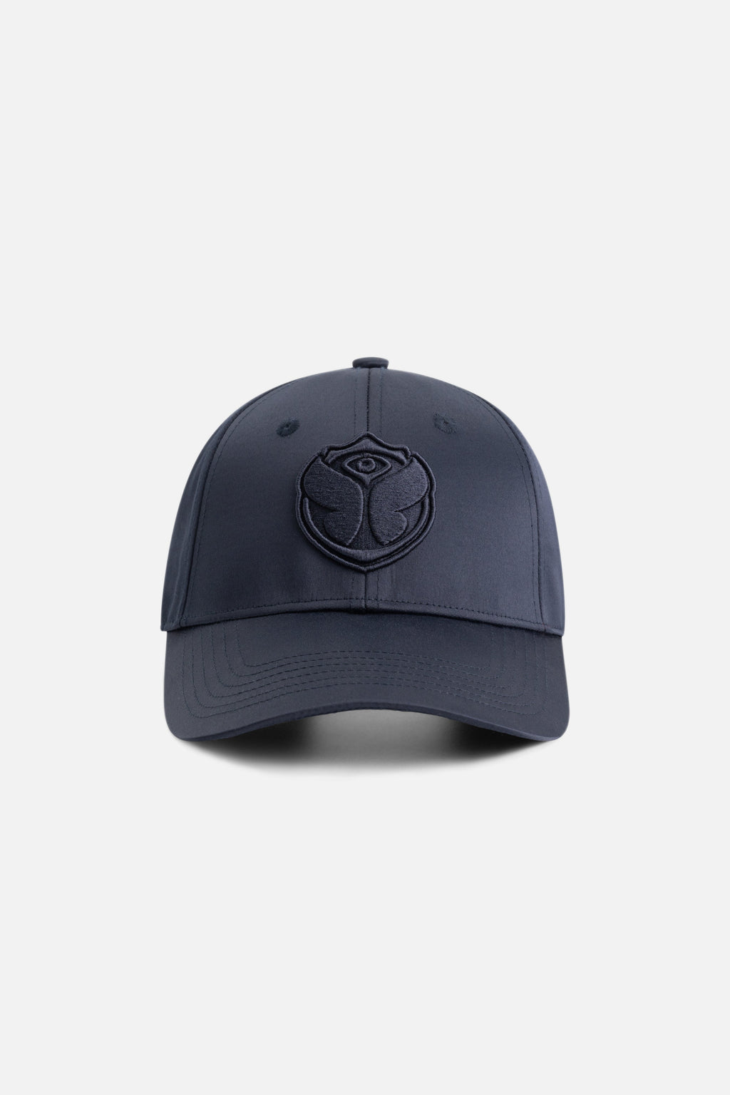 CURVED ICON SATIN CAP NAVY