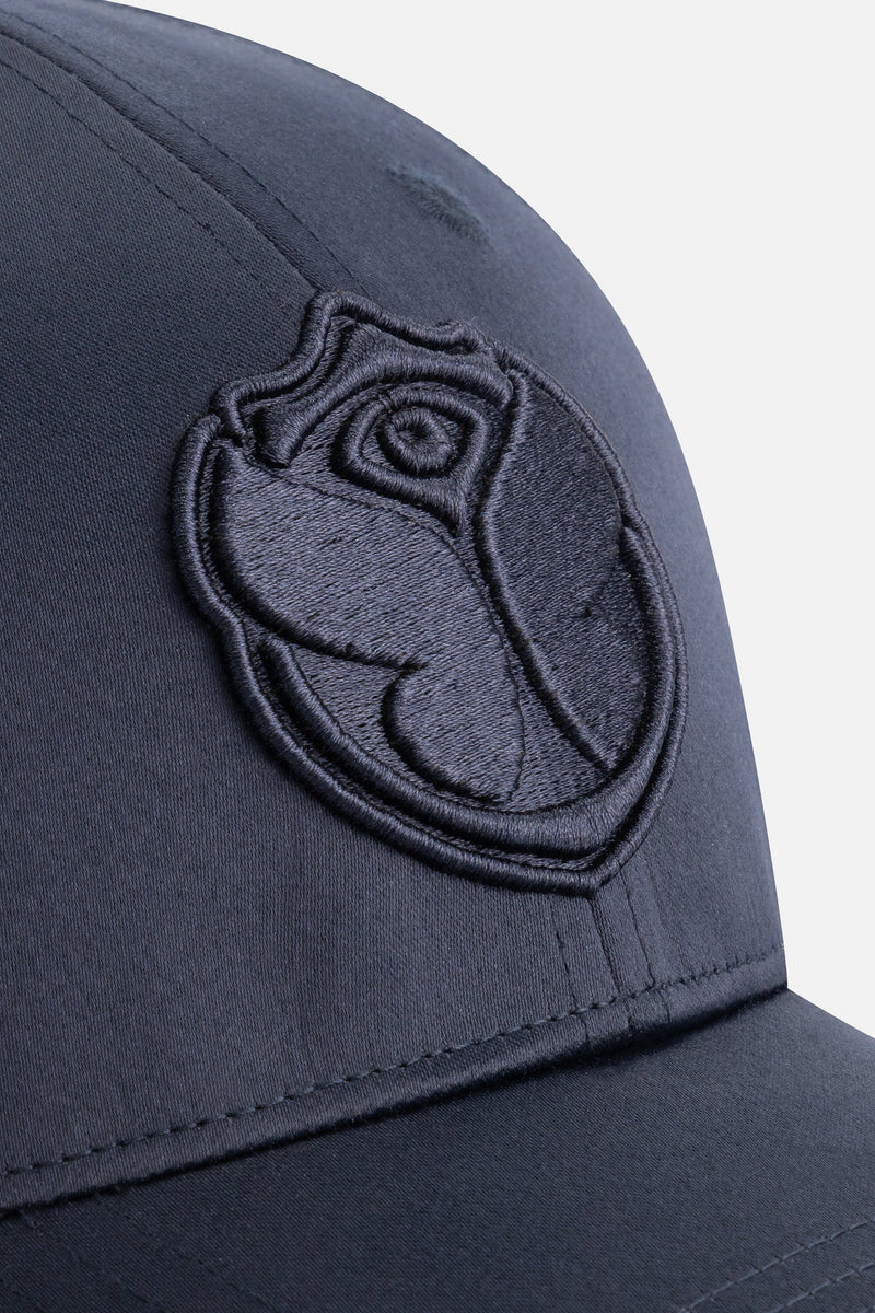 CURVED ICON SATIN CAP NAVY