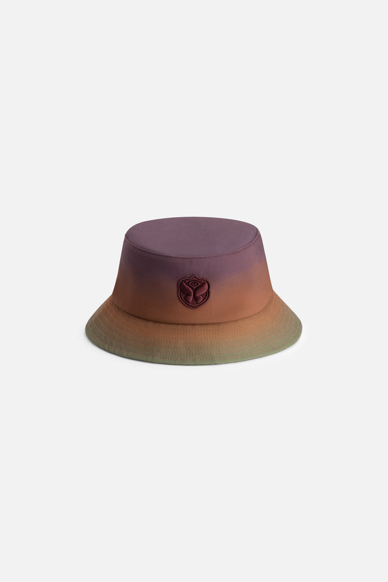 ICON GRADIENT BUCKET HAT BROWN