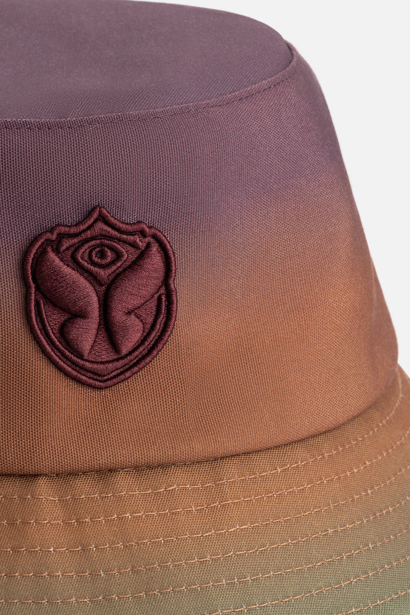 ICON GRADIENT BUCKET HAT BROWN
