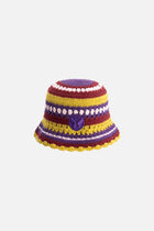 ICON CROCHET BUCKET HAT MULTI