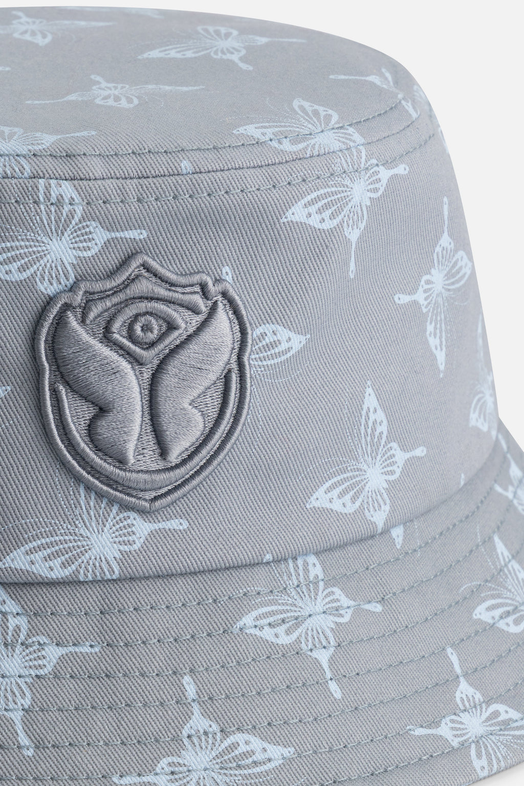 BUTTERFLY AOP ICON BUCKET HAT LIGHT BLUE