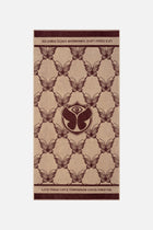 TOWEL BUTTERLFY BICOLOR 90X180 SAND BURGUNDY