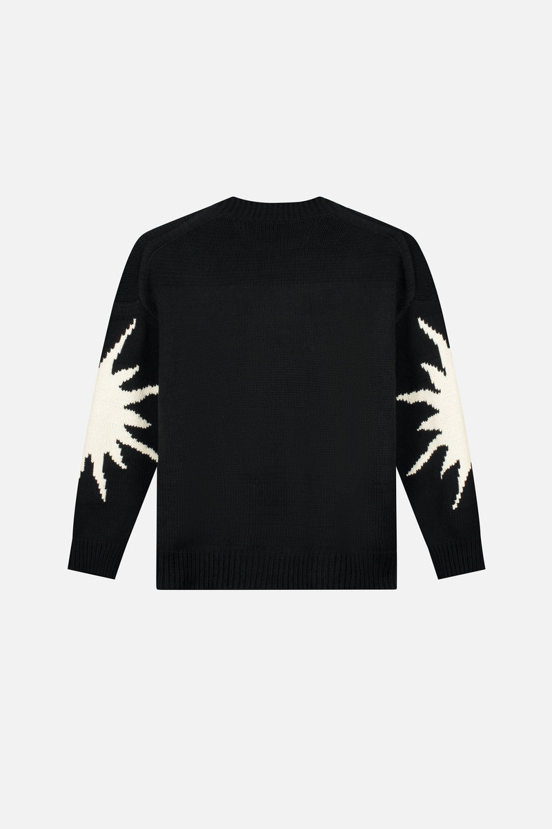 MAGICAL GATHERING KNITTED SWEATER MEN BLACK