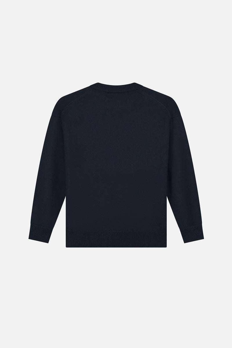 HAPPICON SKI KNITTED SWEATER MEN NAVY