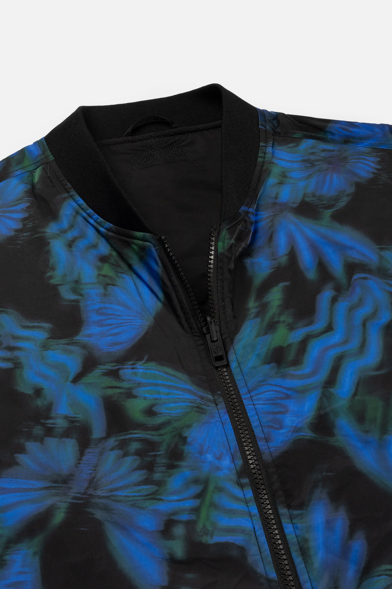 BUTTERFLY AOP SLEEVELESS JACKET MEN MULTI