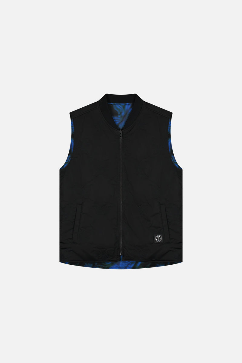 BUTTERFLY AOP SLEEVELESS JACKET MEN MULTI