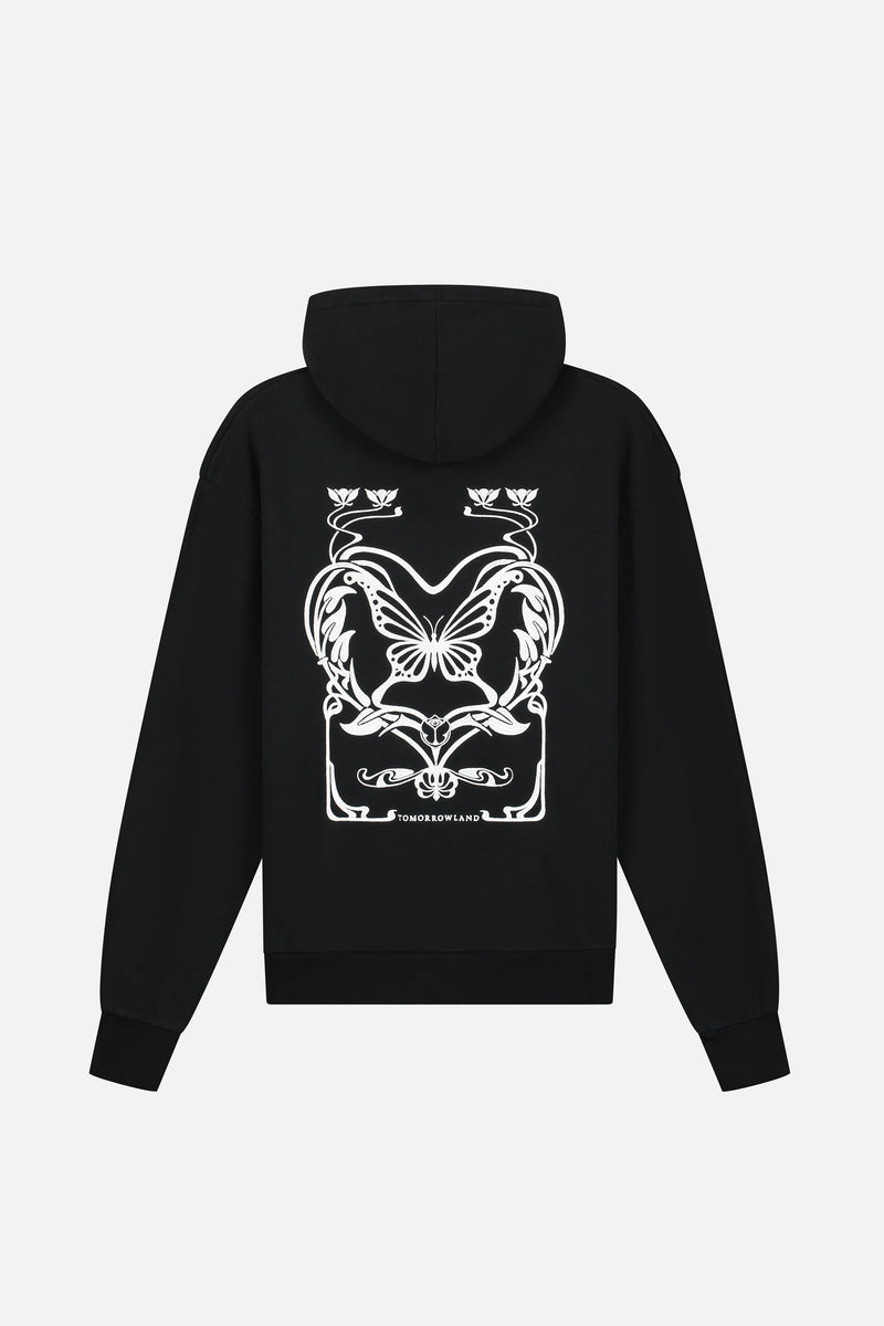 ART NOUVEAU HOODIE MEN BLACK
