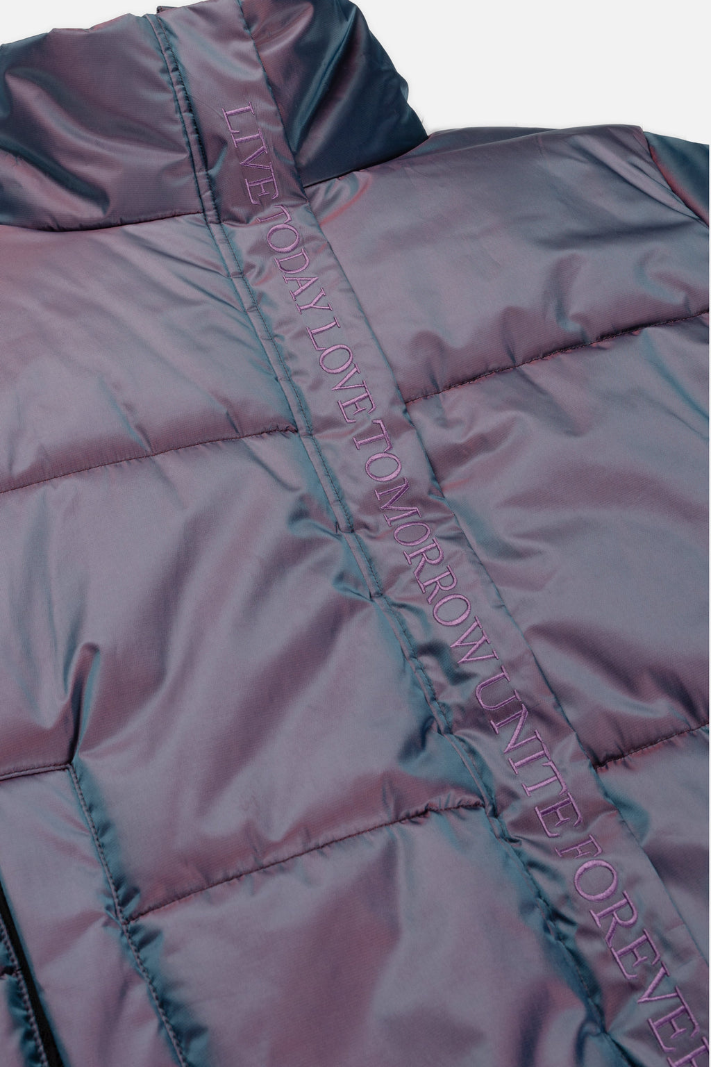 IRIDESCENT PUFFER JACKET WOMEN MULTI