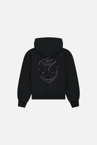 SHADOW FUSION PINK HOODIE WOMEN BLACK