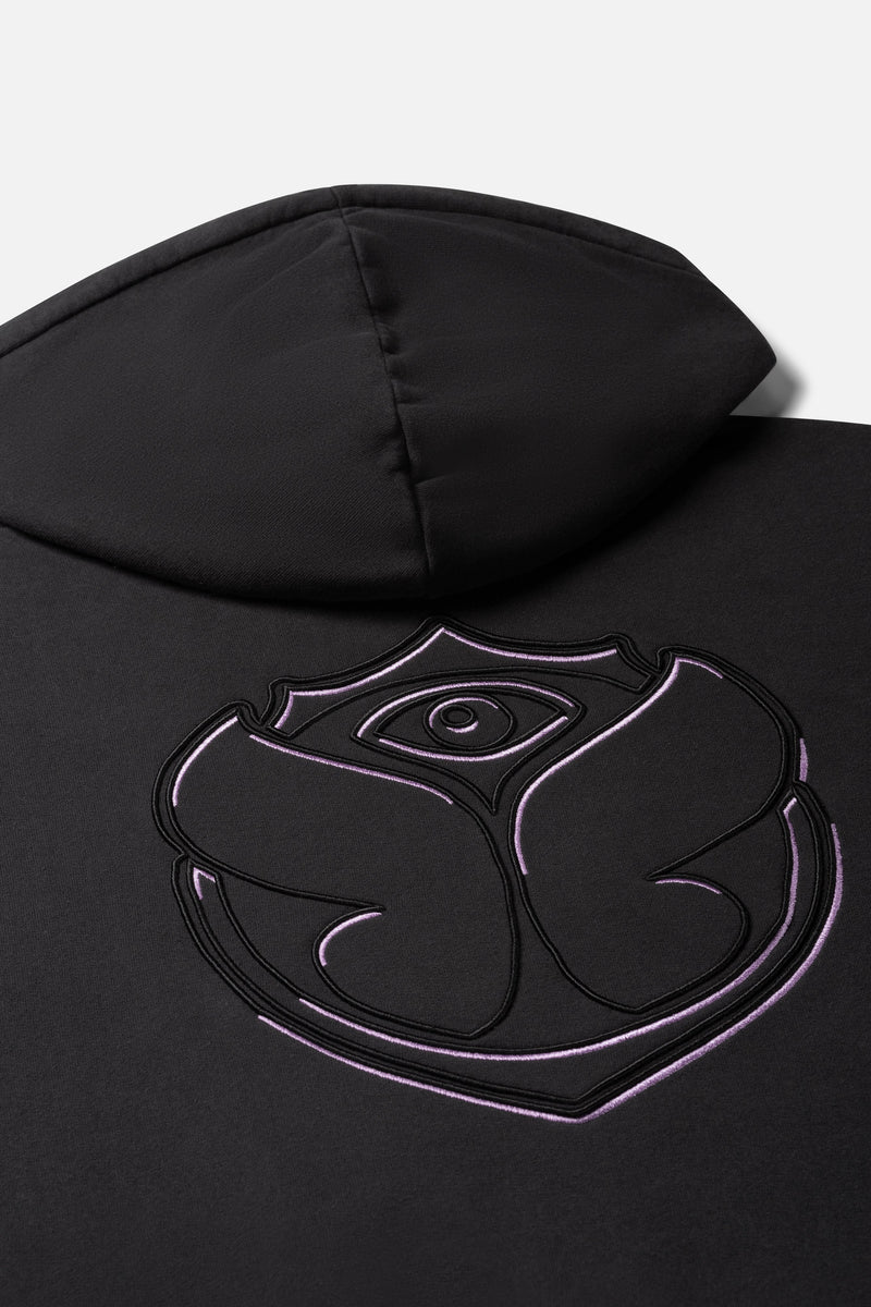 SHADOW FUSION PINK HOODIE WOMEN BLACK
