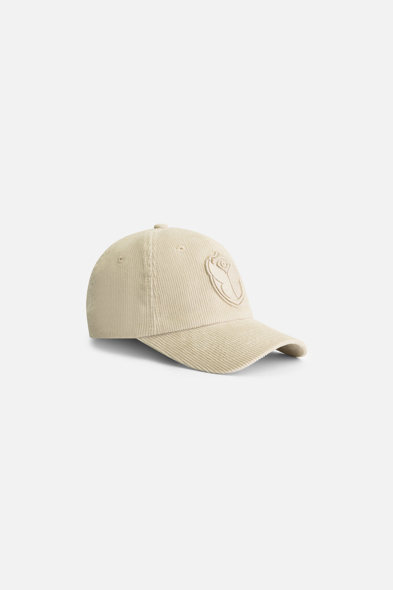 CURVED ICON CORDUROY CAP OFF WHITE