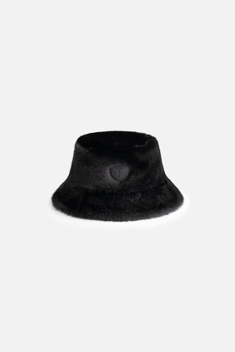ICON FLUFFY BUCKET HAT BLACK
