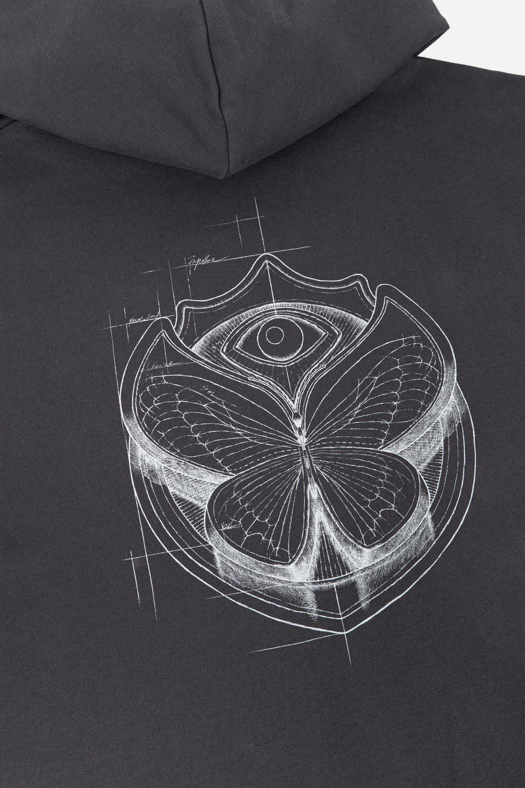 ETCH ICON HOODIE MEN DARK GREY