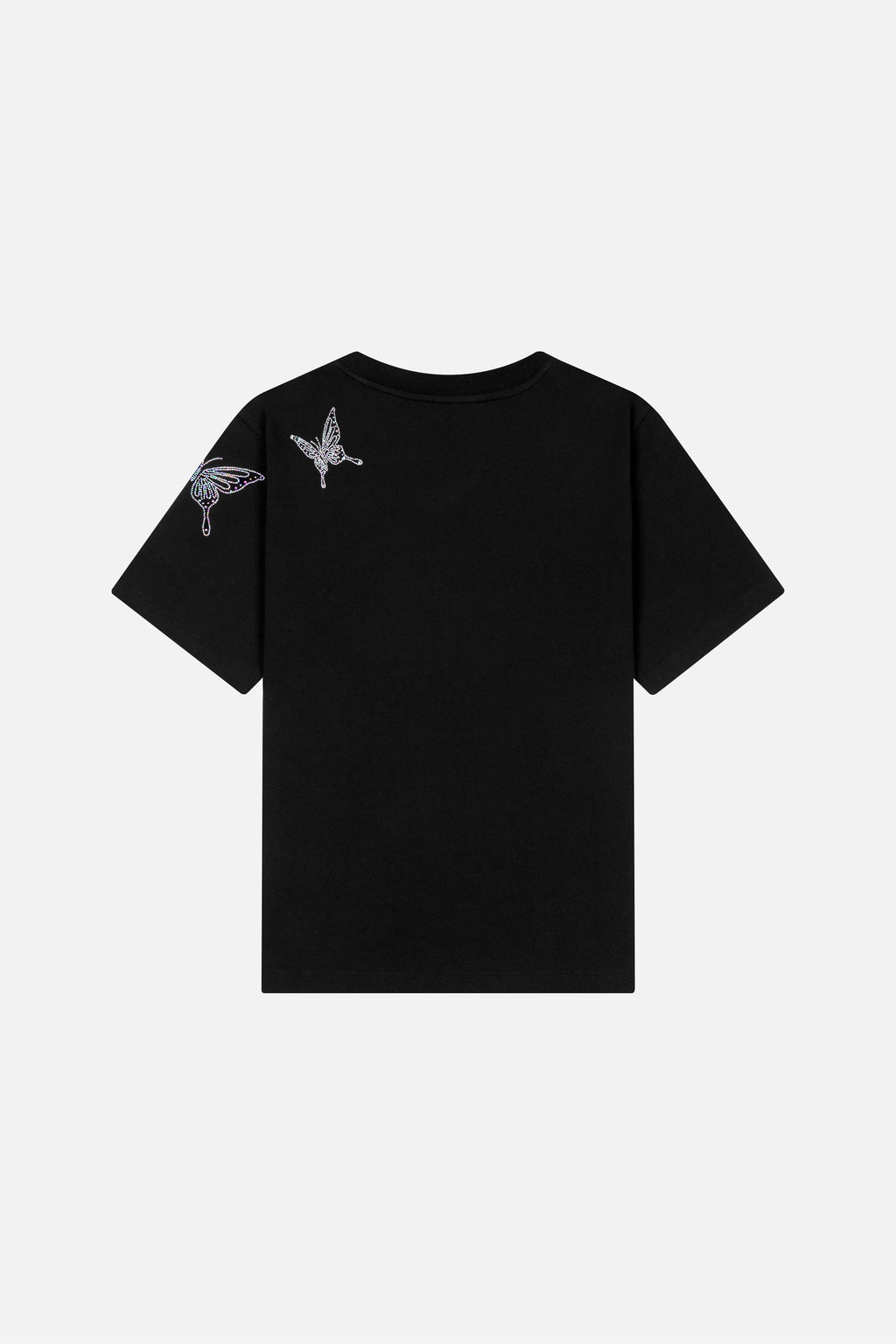 SPARKLE BUTTERFLY TSHIRT WOMEN BLACK