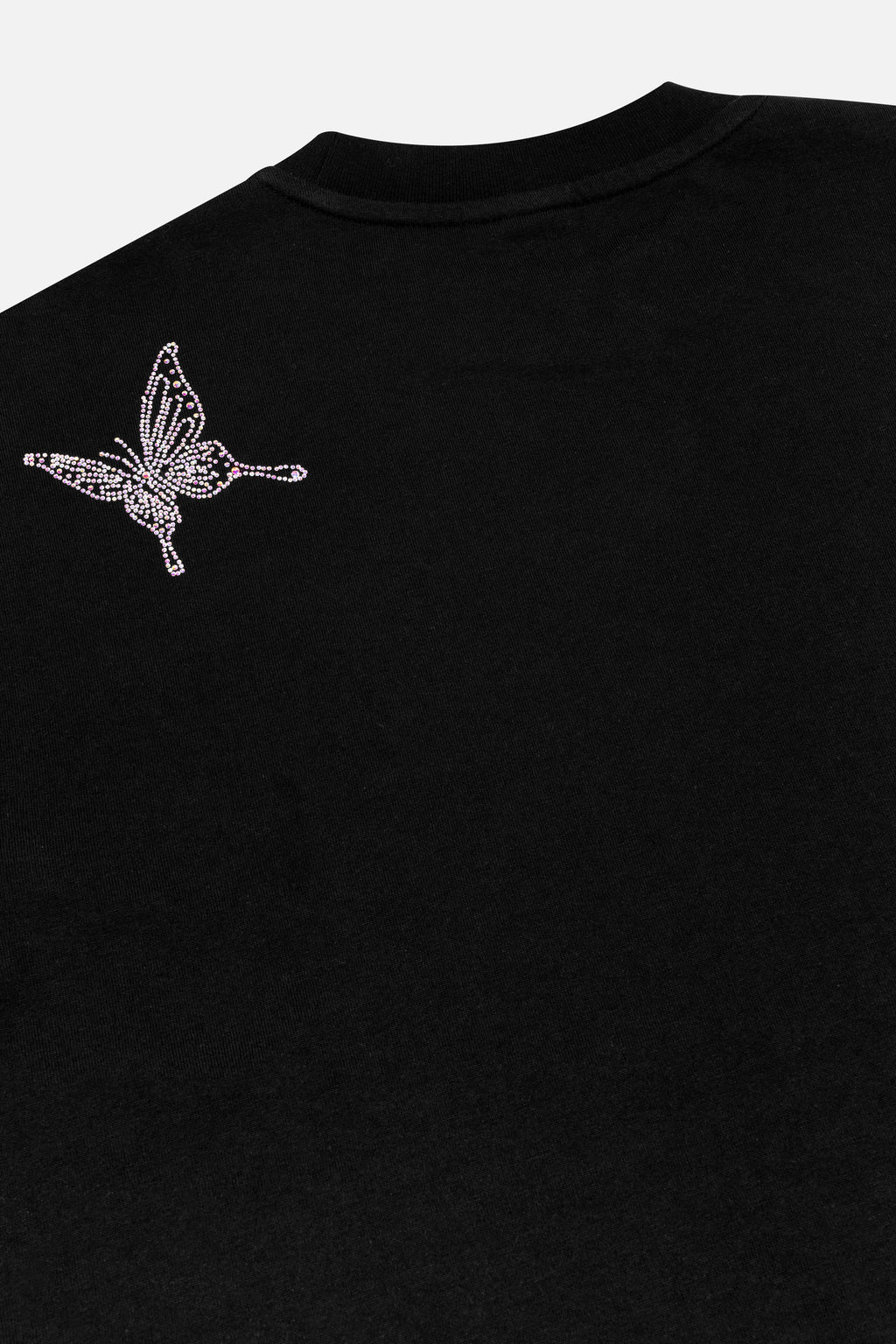 SPARKLE BUTTERFLY TSHIRT WOMEN BLACK